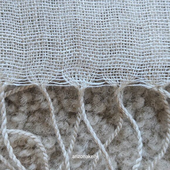 Natural Linen Unbleached Flax Scarf - Picture 6 of 8